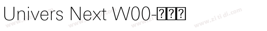 Univers Next W00字体转换